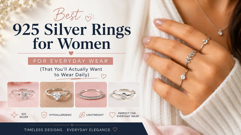 Women Showing Best 925 Silver Rings from Sigor