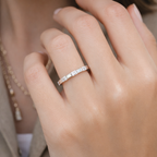 Silver Serena Spaced Diamond Ring
