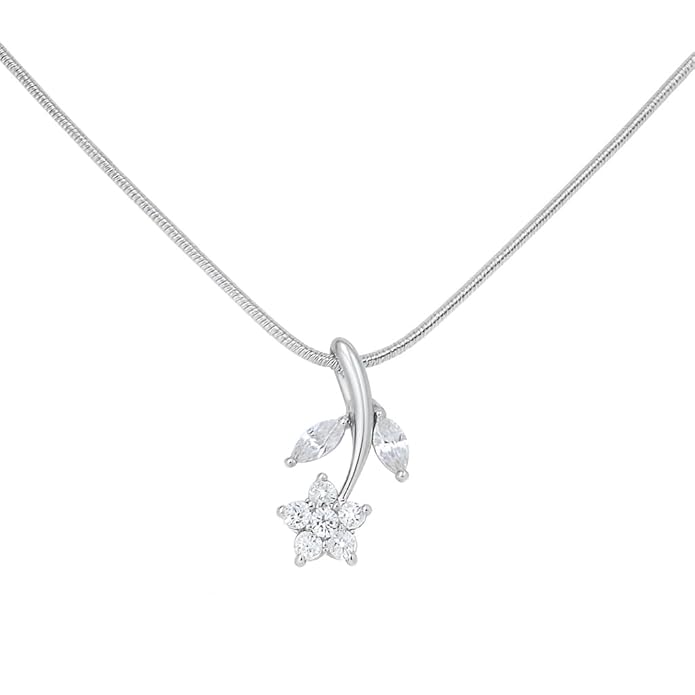 SIGOR 925 Silver Blossom Pendant Chain