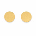 SIGOR 925 Silver Gold Finish Round Stud Earring