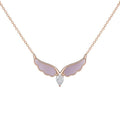 SIGOR 925 Silver Angel Wing Pendant Chain