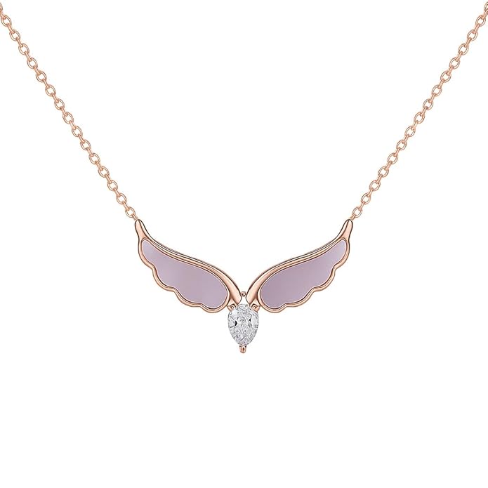 SIGOR 925 Silver Angel Wing Pendant Chain