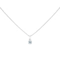 SIGOR 925 Silver Solitaire Round Pendant Chain