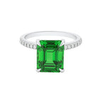 SIGOR 925 Silver Emerald Radiance Ring