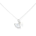 SIGOR 925 Silver Ethereal Ginkgo Pearl Chain Pendant