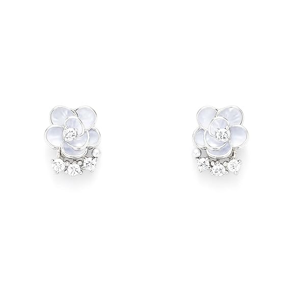 Elegant Spark 925 Silver Stud Earrings