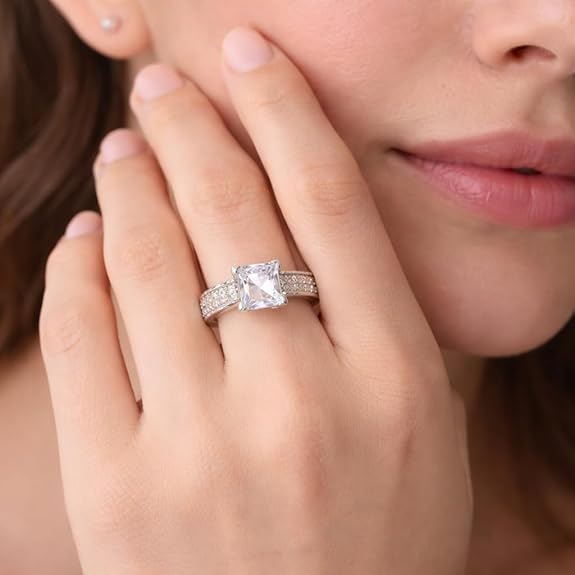 SIGOR 925 Silver Celestia Radiance Ring