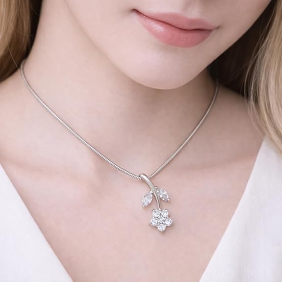 SIGOR 925 Silver Blossom Pendant Chain