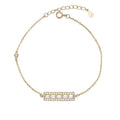 SIGOR 925 Silver Rose-Tone Dainty Bracelet