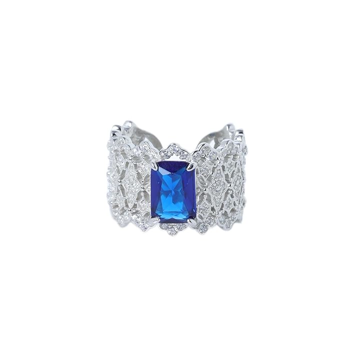 SIGOR 925 Silver Ocean Empress Ring