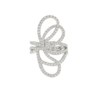 SIGOR 925 Silver Celeste Swirl Statement Ring