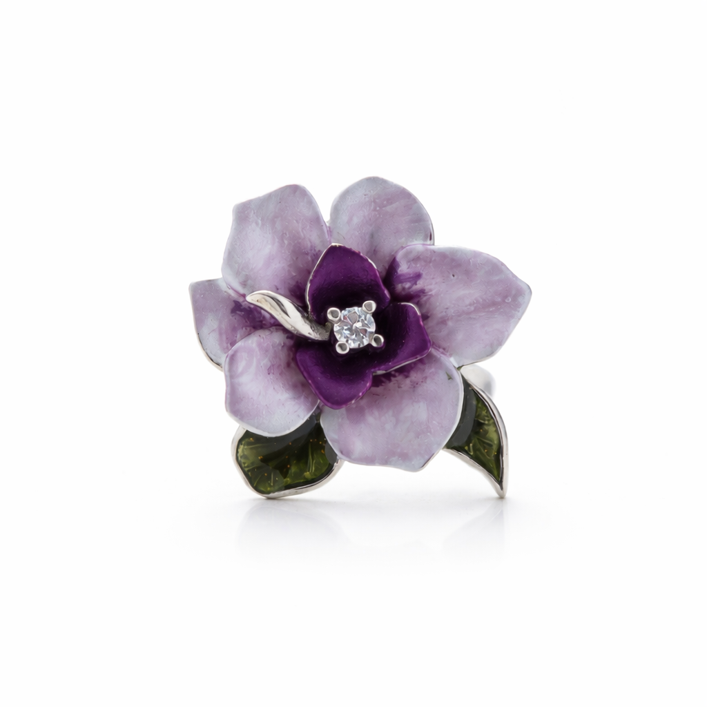 SIGOR 925 Silver Floral Ring for Her