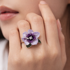 SIGOR 925 Silver Floral Ring for Her