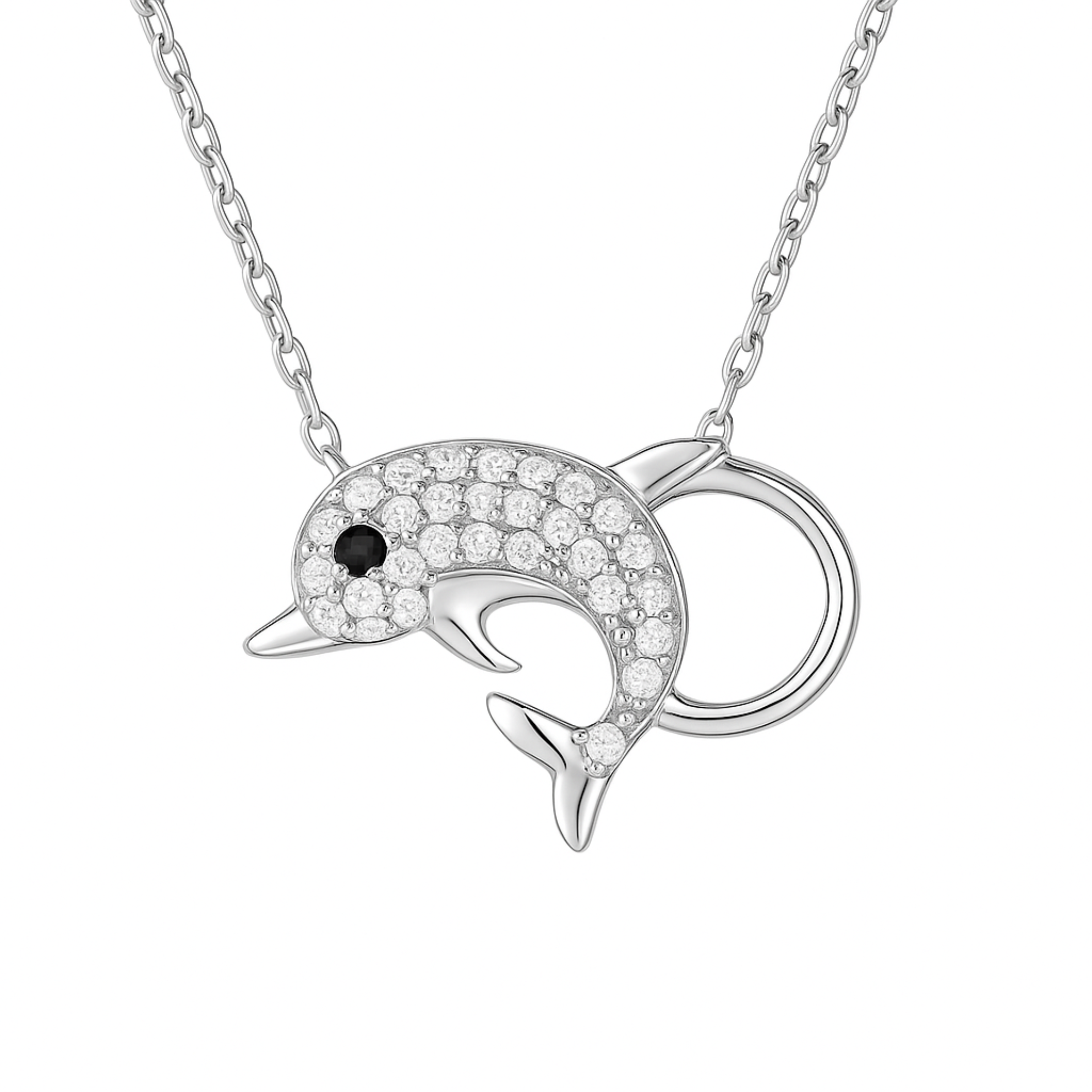 Silver Blush Belly Teddy Chain Pendant