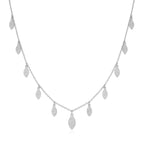 Silver Whispering Leaves Chain Pendant