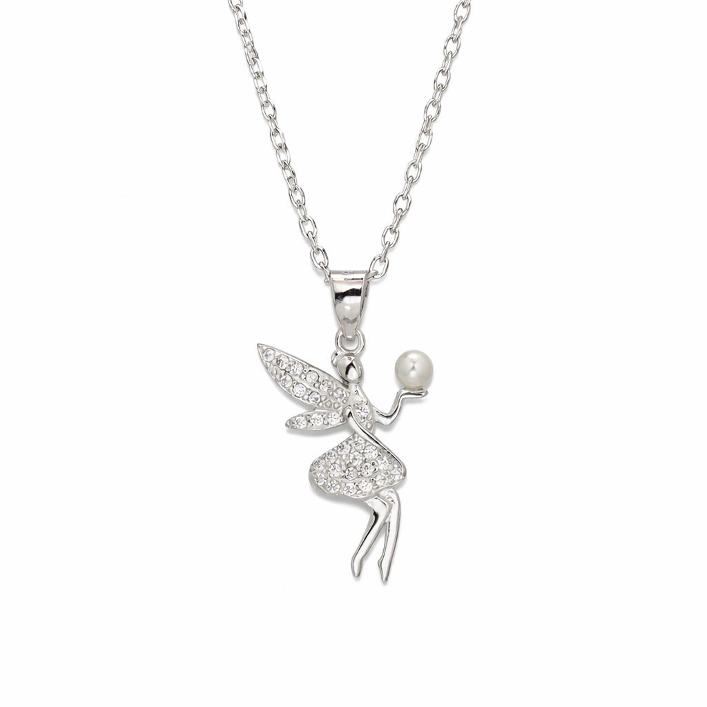Enchanted Pearl Fairy Pendant