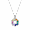 Aurora Spectrum Circle Pendant