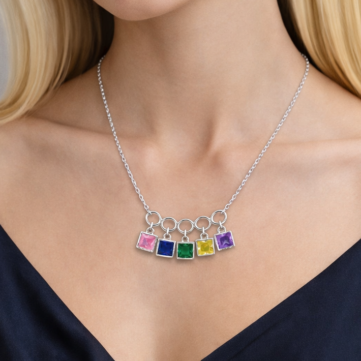 Prism Charm Drop Pendant