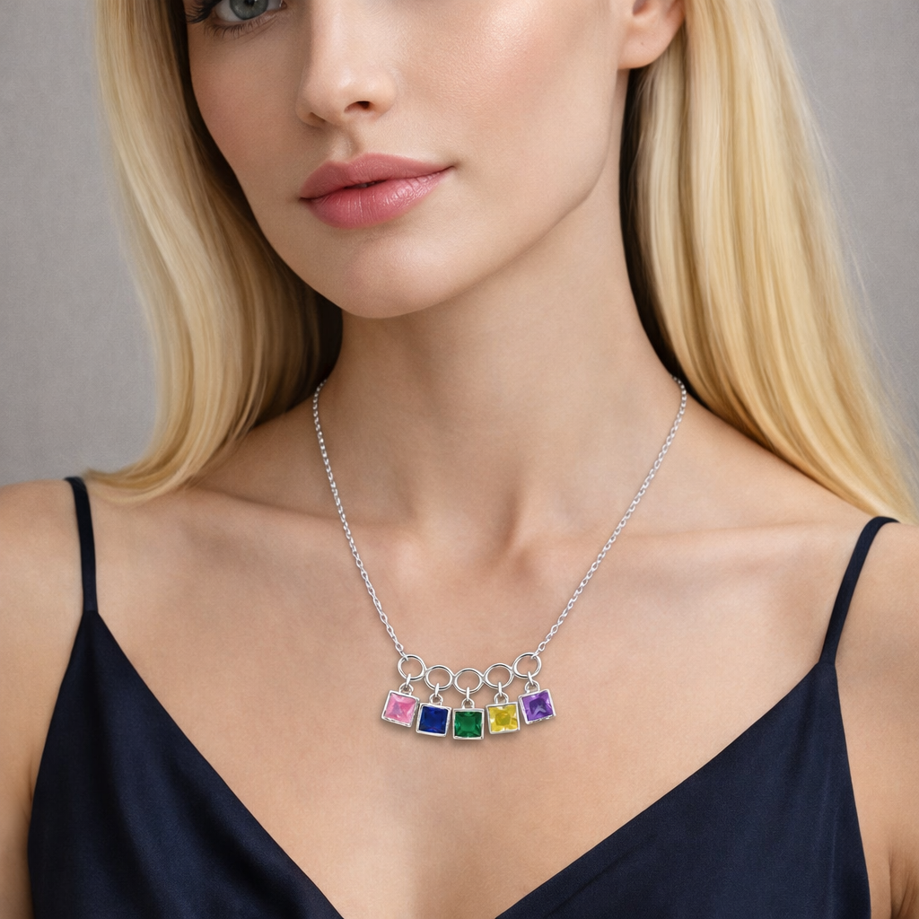 Prism Charm Drop Pendant