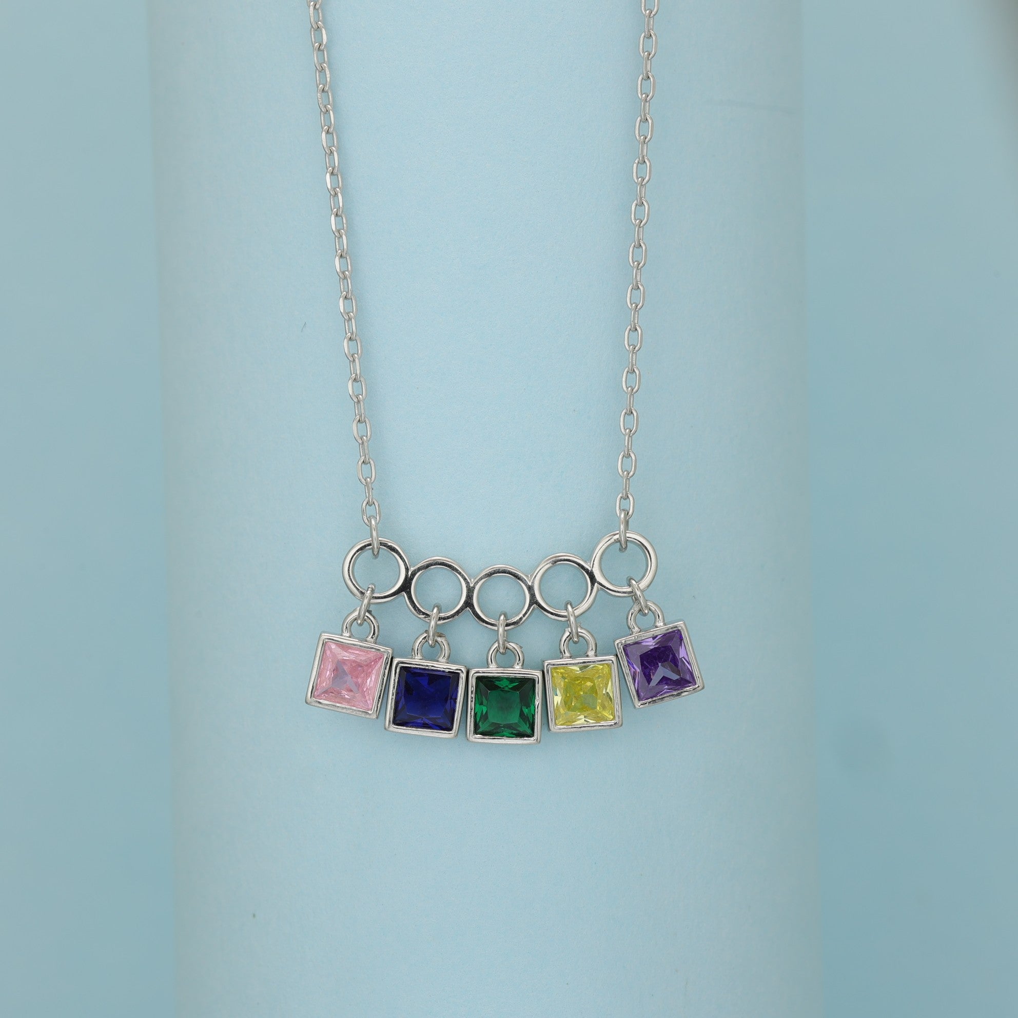 Prism Charm Drop Pendant