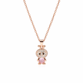 Rosé Bunny Sparkle Pendant