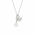 Pearl Flutter Charm Pendant