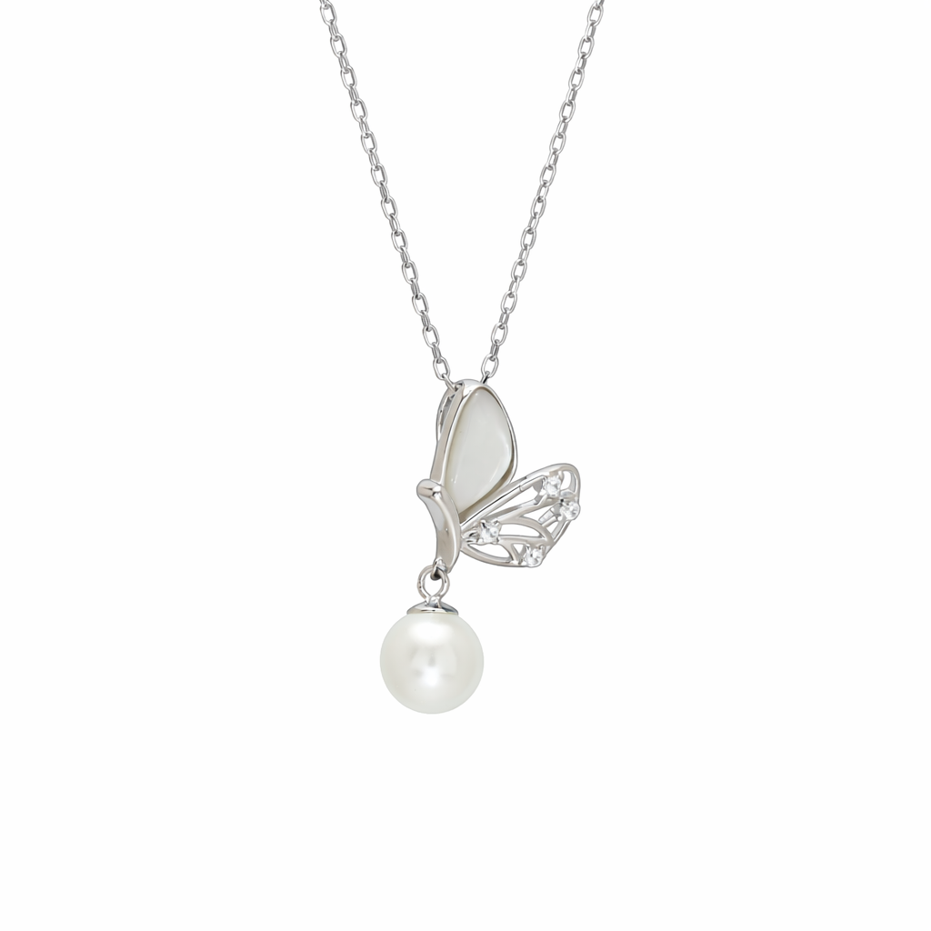 Pearl Flutter Charm Pendant