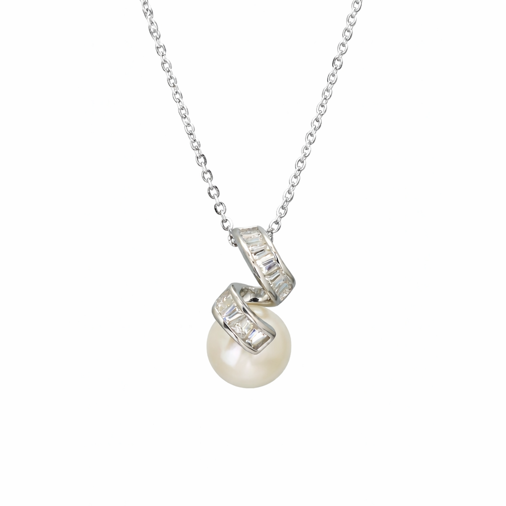 Twirl Pearl Embrace Pendant
