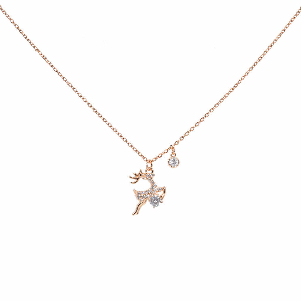 Golden Starlight Deer Pendant