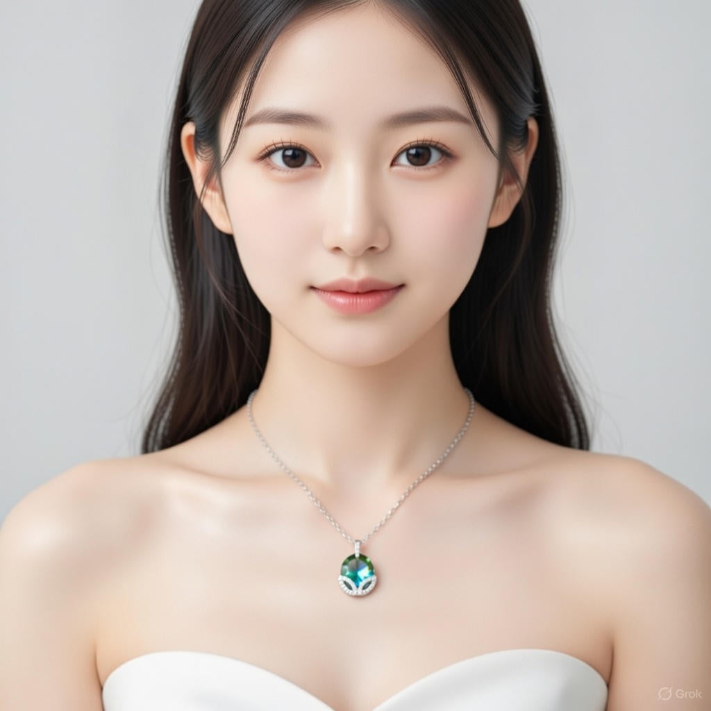 Aurora Leaf Glow Pendant