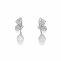 Pearl Whisper Butterfly Earrings