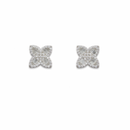 Crystal Bloom Stud Earrings