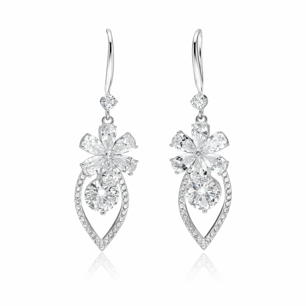 Floral Cascade Drop Earrings