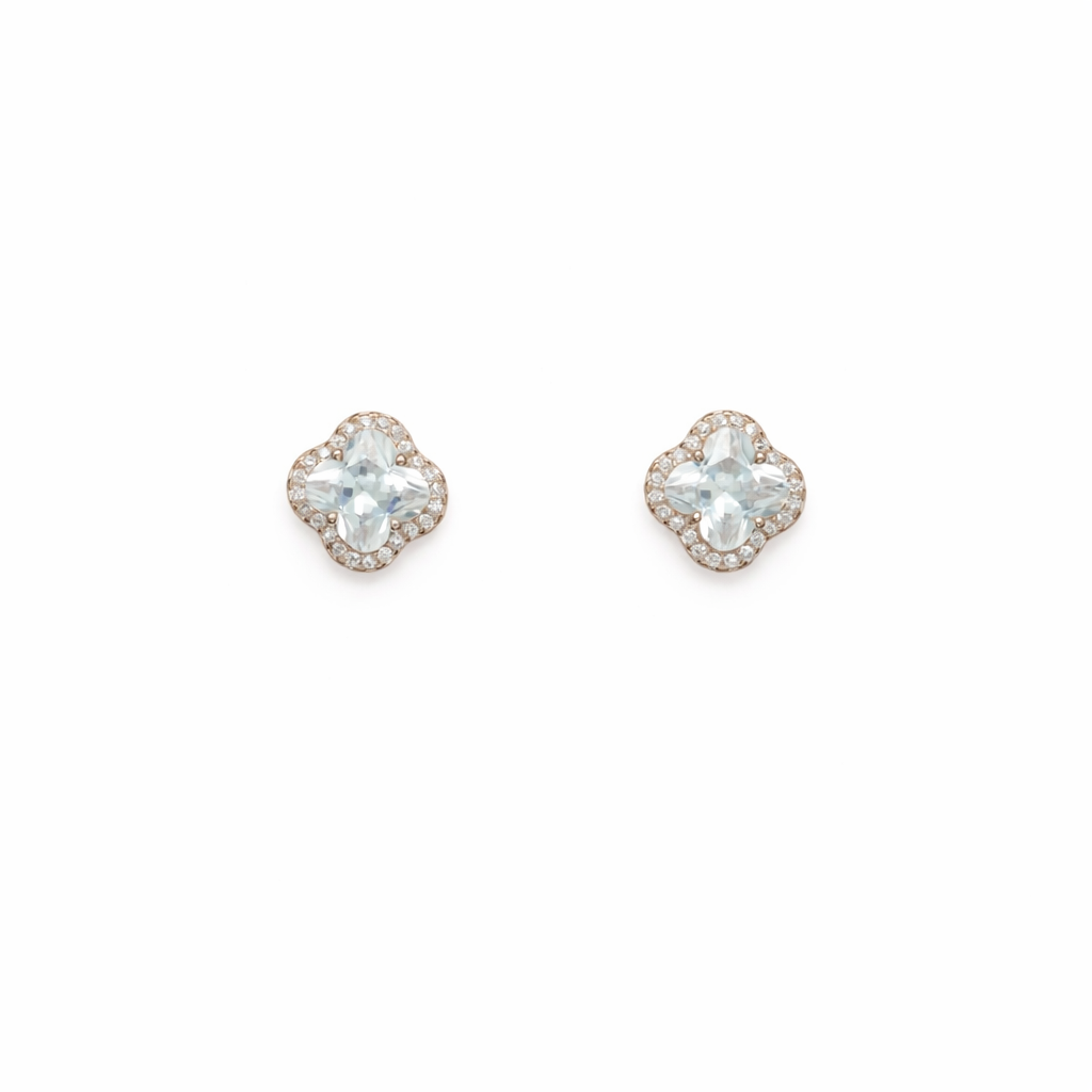 Clover Glow Stud Earrings