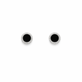 Noir Halo Stud Earrings