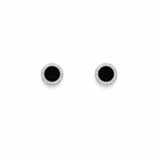 Noir Halo Stud Earrings