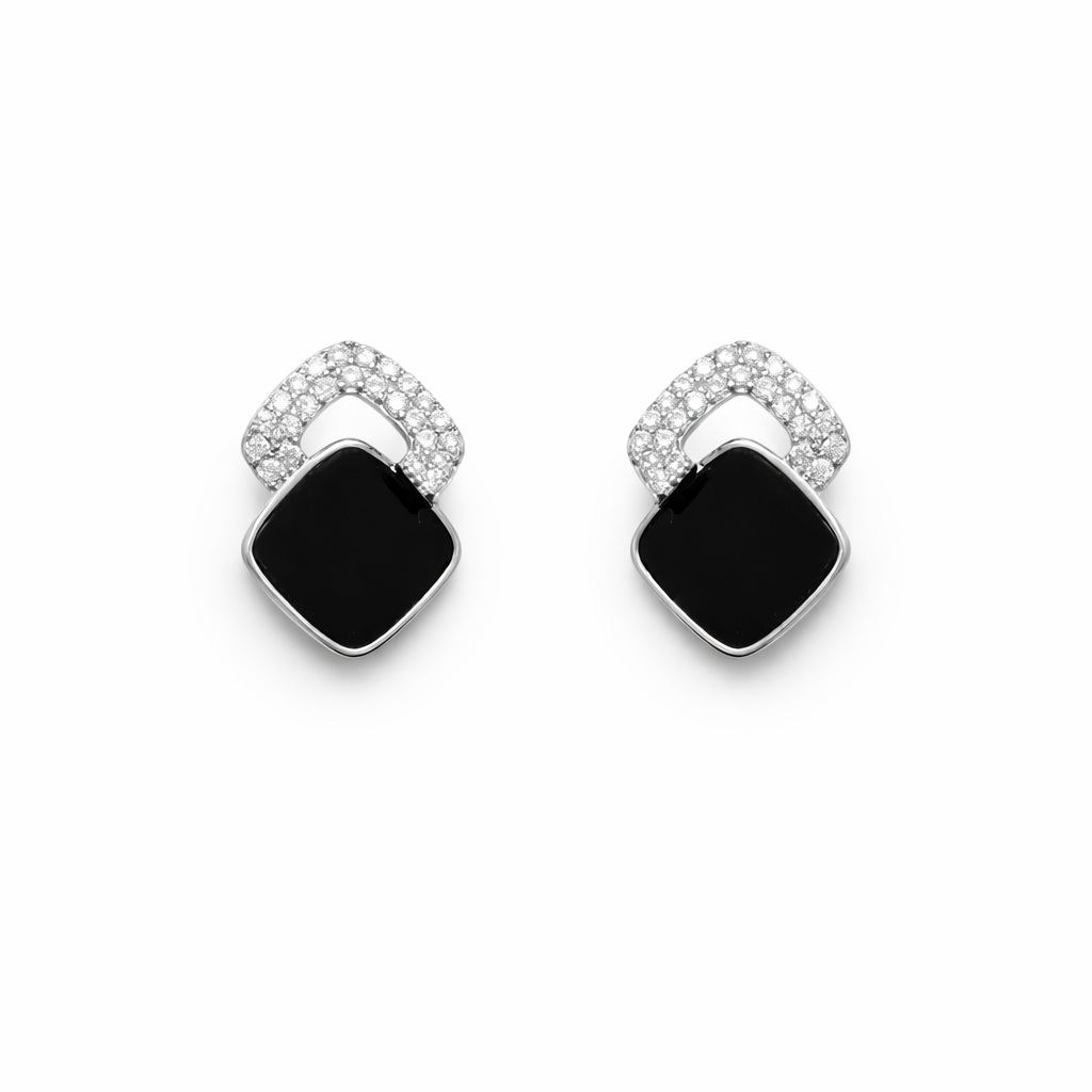 Midnight Duo Drop Earrings