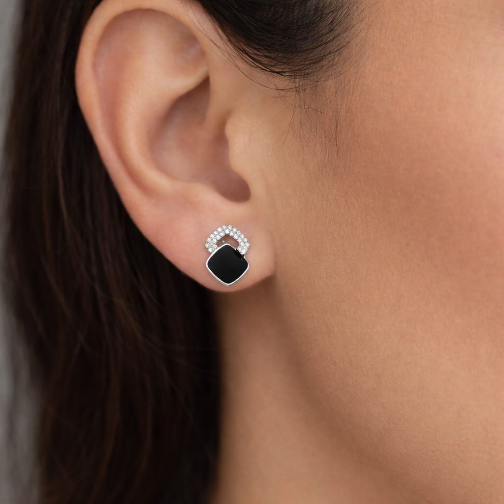 Midnight Duo Drop Earrings