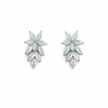 Frosted Bloom Drop Earrings