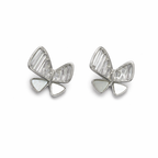 Crystal Flutter Stud Earrings
