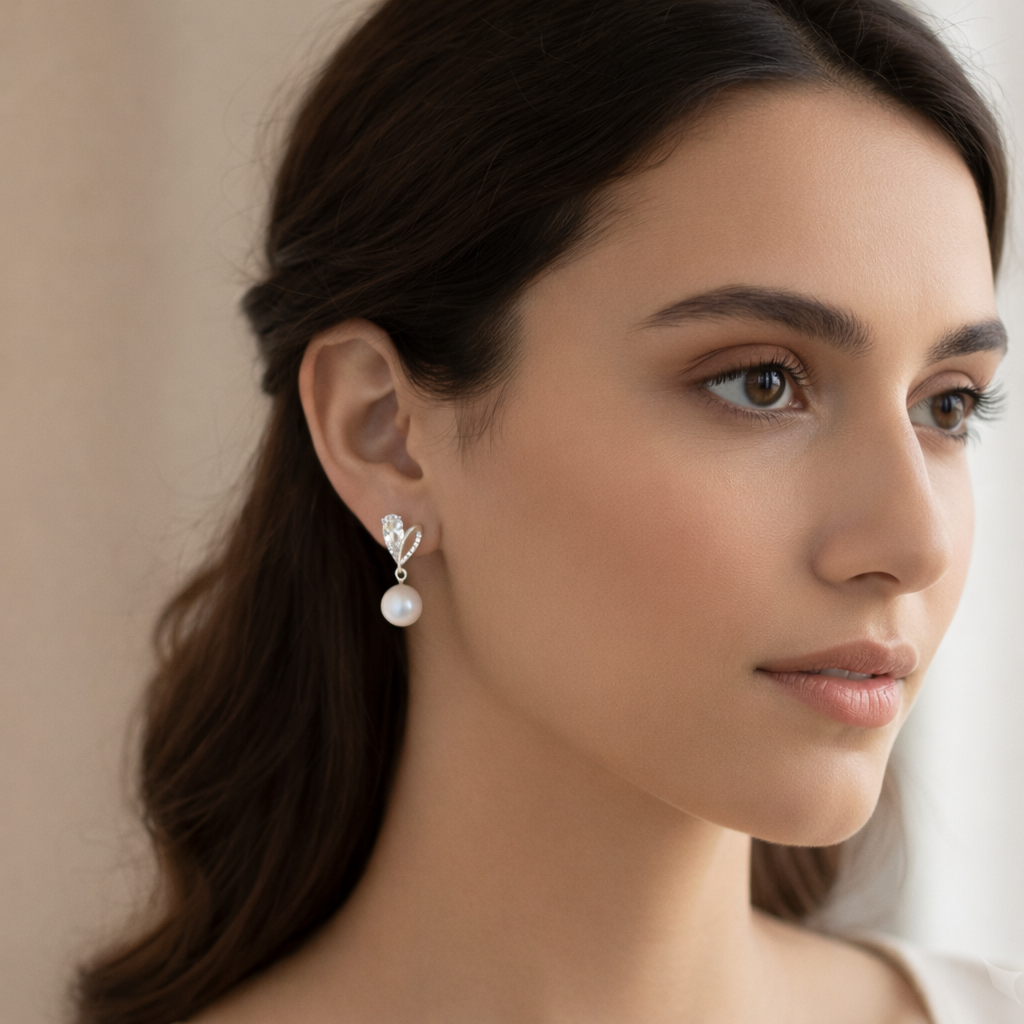 Luna Pearl Drop Earrings