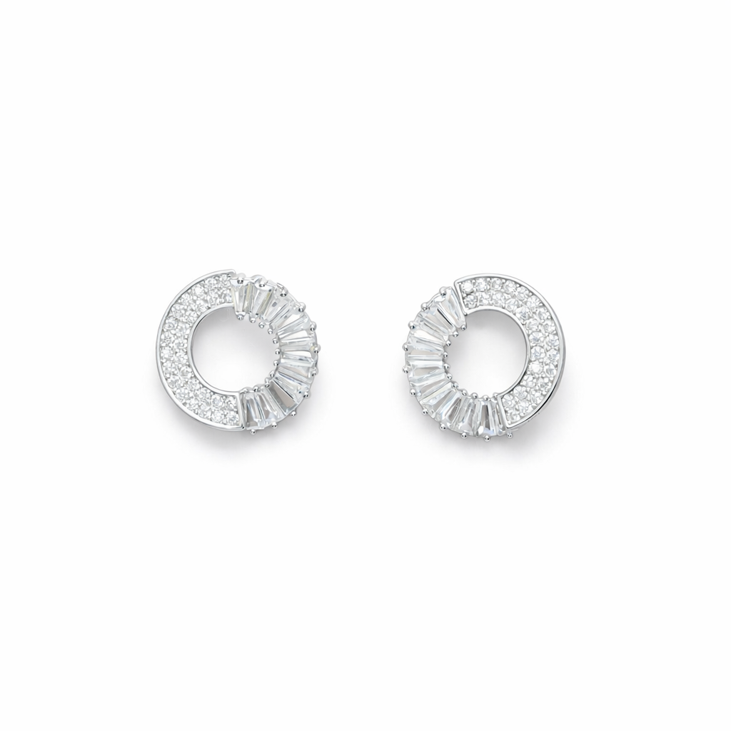 Celeste Crescent Stud Earrings