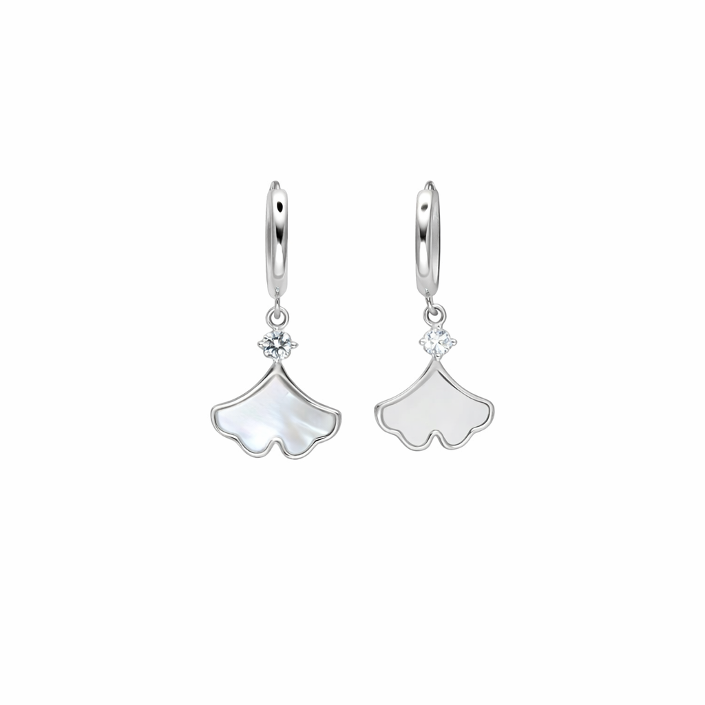 Pearl Petal Drop Earrings