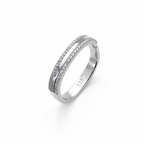 Dual Pavé Classic Band Ring
