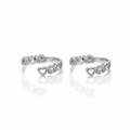 Silver Heart Gleam Diamond Toe ring