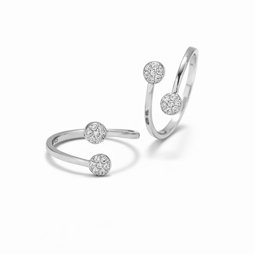 Twin Sparkle Toe Ring