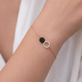 Eclipse Circle Charm Bracelet