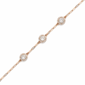 Radiant Trio Halo Bracelet