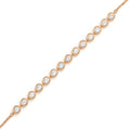 Silver BlushDot Rose Tone Bracelet