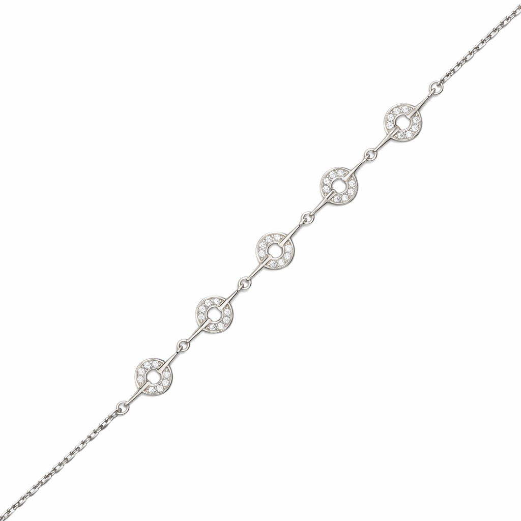 Infinity Circle Diamond Bracelet